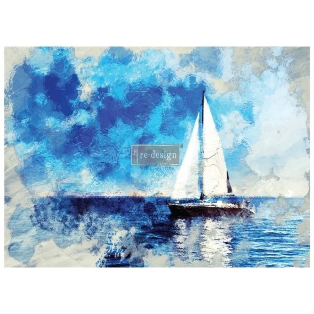 Redesign with Prima Decor Transfer | ON A VOYAGE  II | 25” x 35”